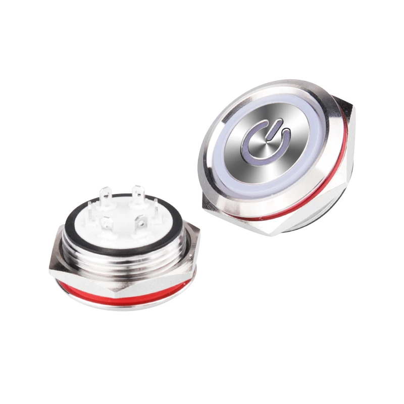 WD-C Series Light Touch Pin Metal Buttons