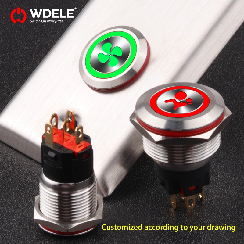 WD-A Series Customized Metal Pushbutton Switches